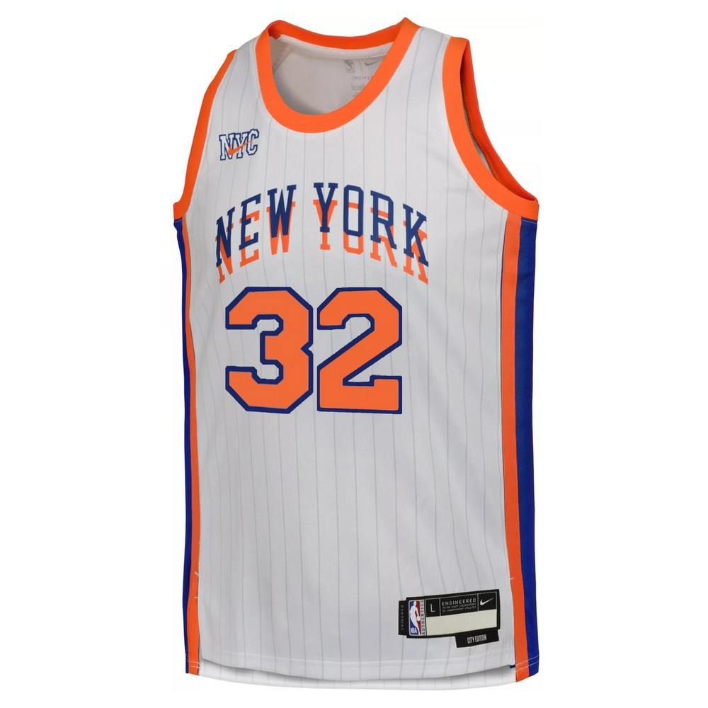 Karl-Anthony Towns New York Knicks Unisex 2024/25 Swingman Player Jersey - City Edition - White-Pro Kit Vault | Brand New 26/27 Sports Jerseys